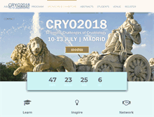 Tablet Screenshot of cryo2018.com
